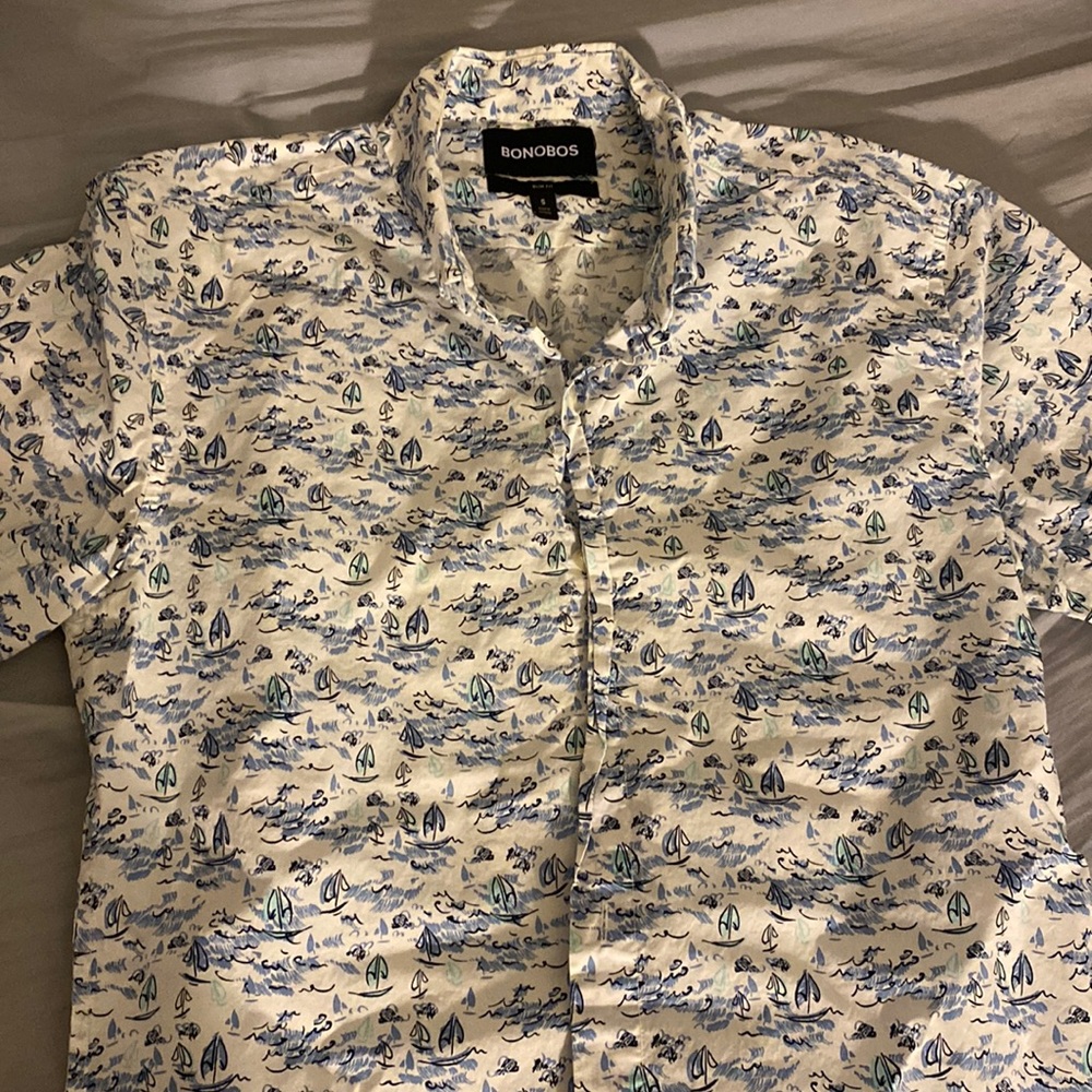 Bonobos Men’s Riviera Shirt — Slim Fit — S